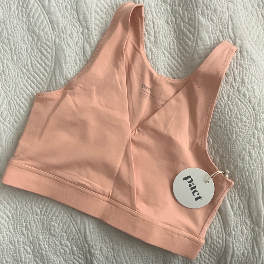 Pact nursing bra in apricot